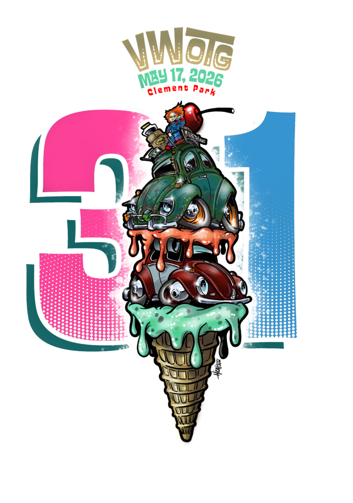 logo for 31st Annual VWs on the. Green